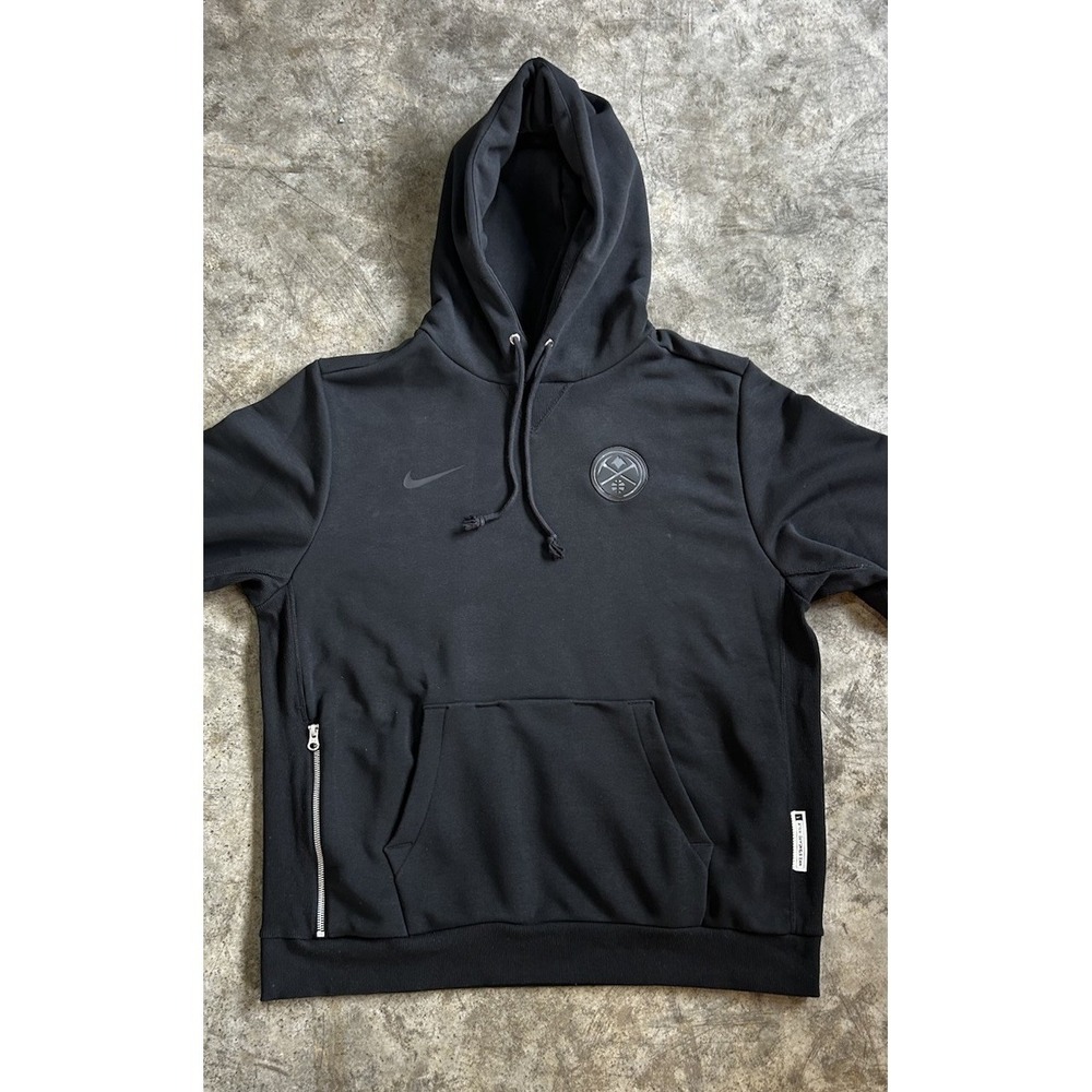 Nike NBA Denver Nuggets Standard Issue Hoodie PRO Zipper Black
